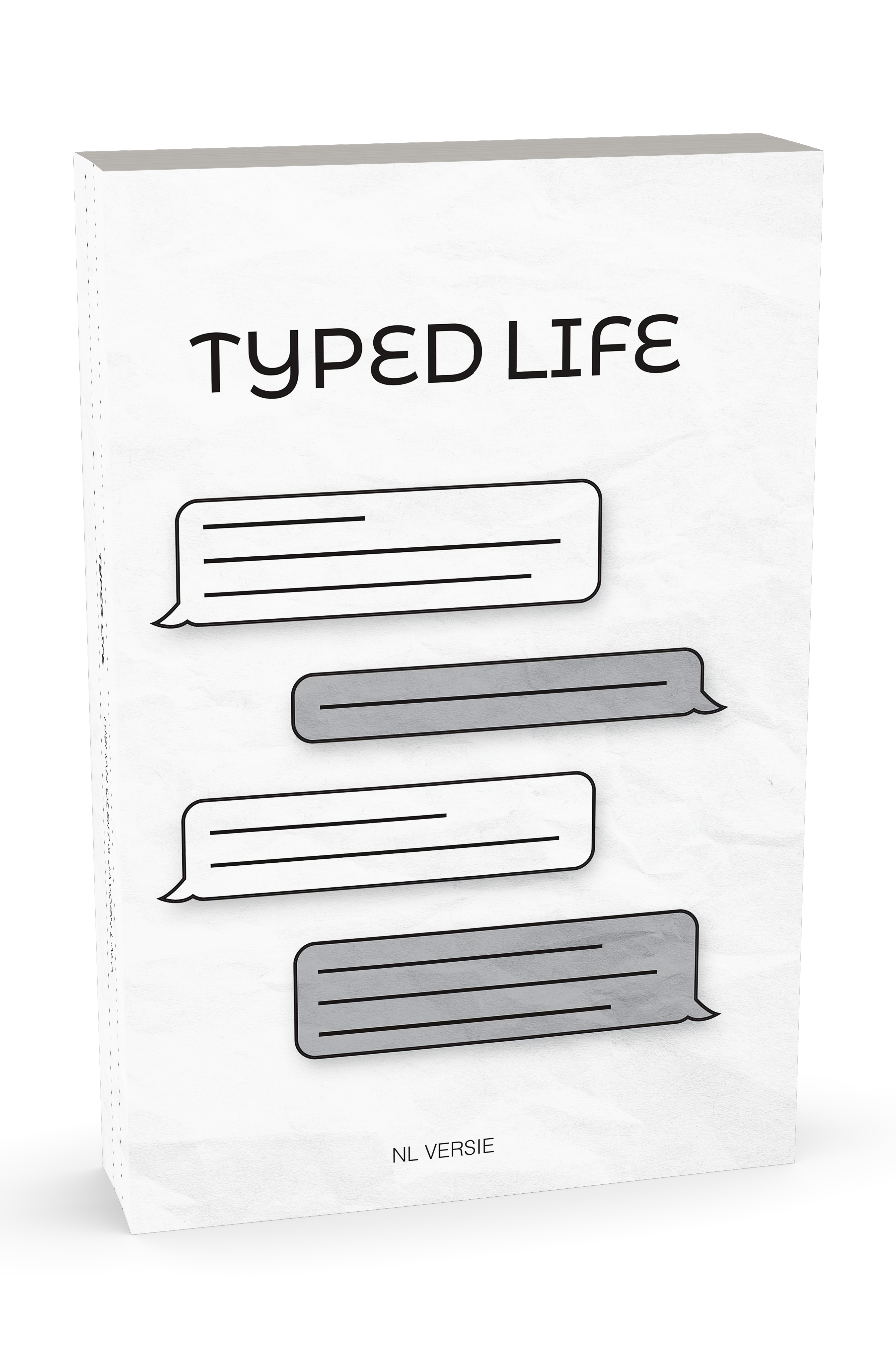 Typed Life Cover Angled